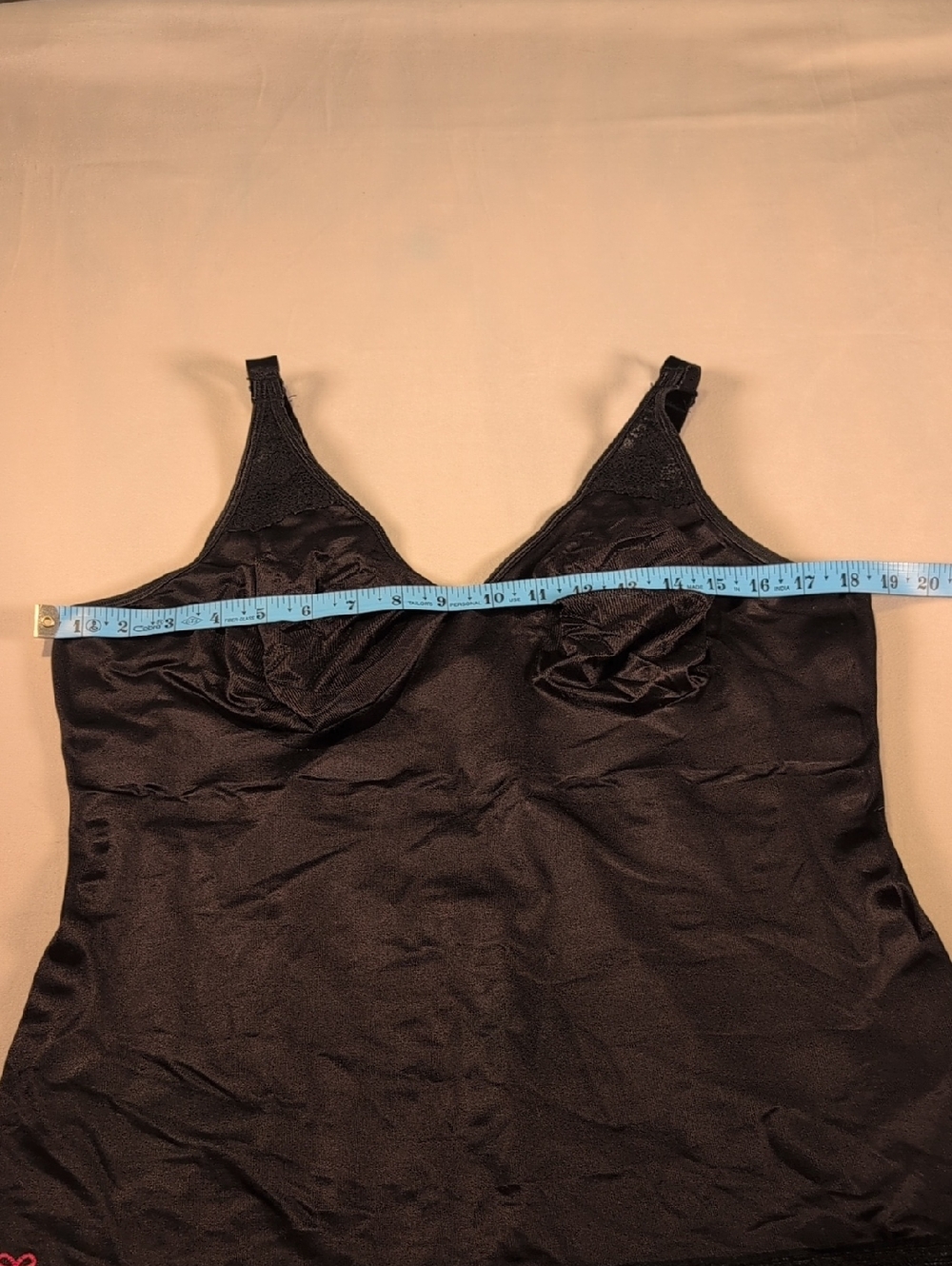 Ruby Ribbon Pin-Up Cami Level 4 Support Size 46 in Black - Picture 7 of 8